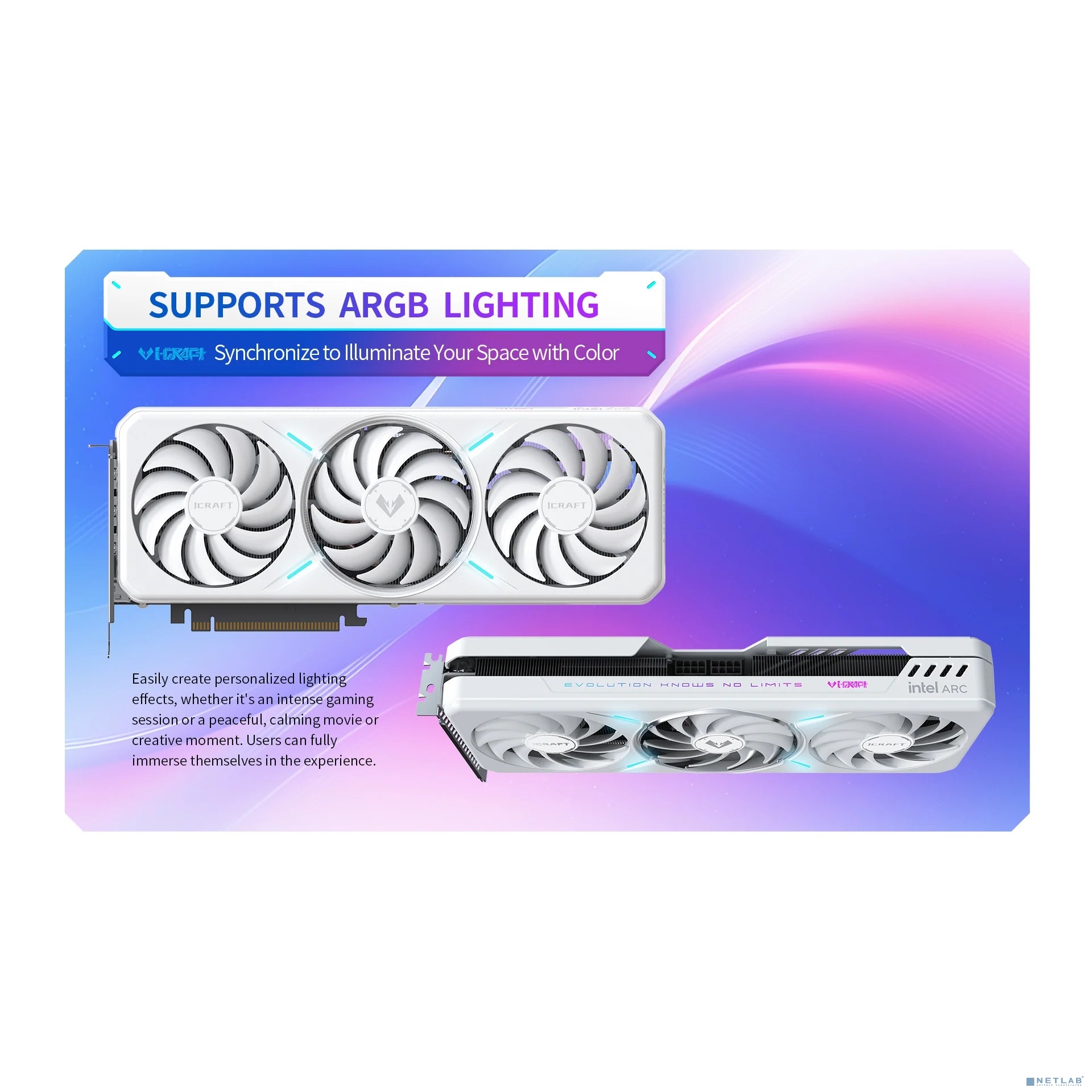 Видеокарта MAXSUN Intel Arc B580 iCraft 12G DDR6, 192bit, 3* DP/HDMI, 3 FAN RTL Видеокарта MAXSUN Intel Arc B580 iCraft 12G DDR6, 192bit, 3* DP/HDMI, 3 FAN RTL