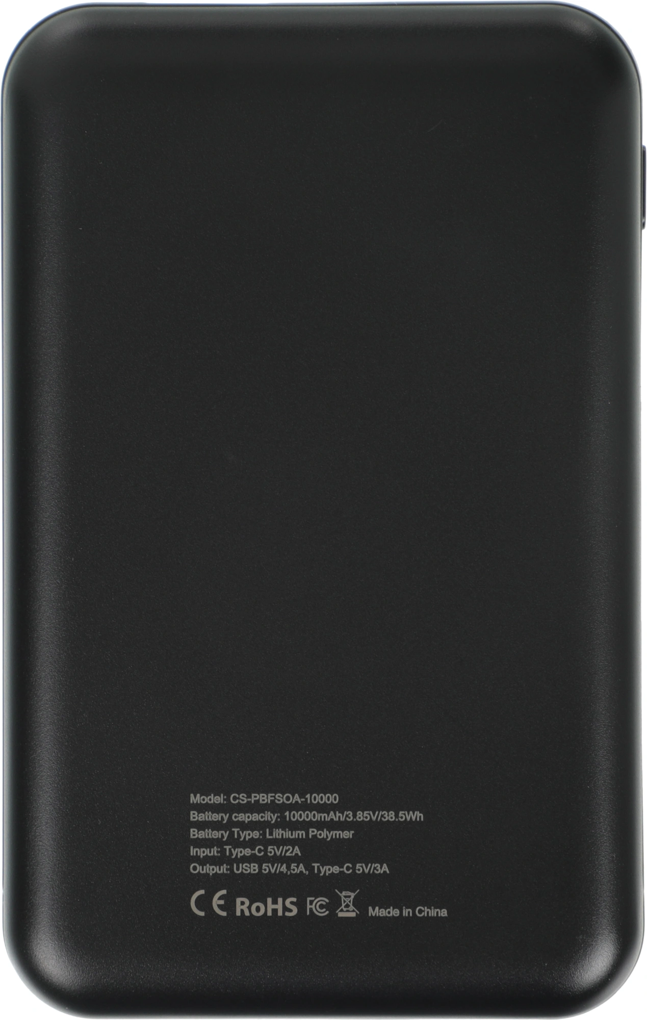 Мобильный аккумулятор Cactus CS-PBFSOA-10000 10000mAh 22.5W 4.5A USB-A/USB-C черный Мобильный аккумулятор Cactus CS-PBFSOA-10000 10000mAh 22.5W 4.5A USB-A/USB-C черный