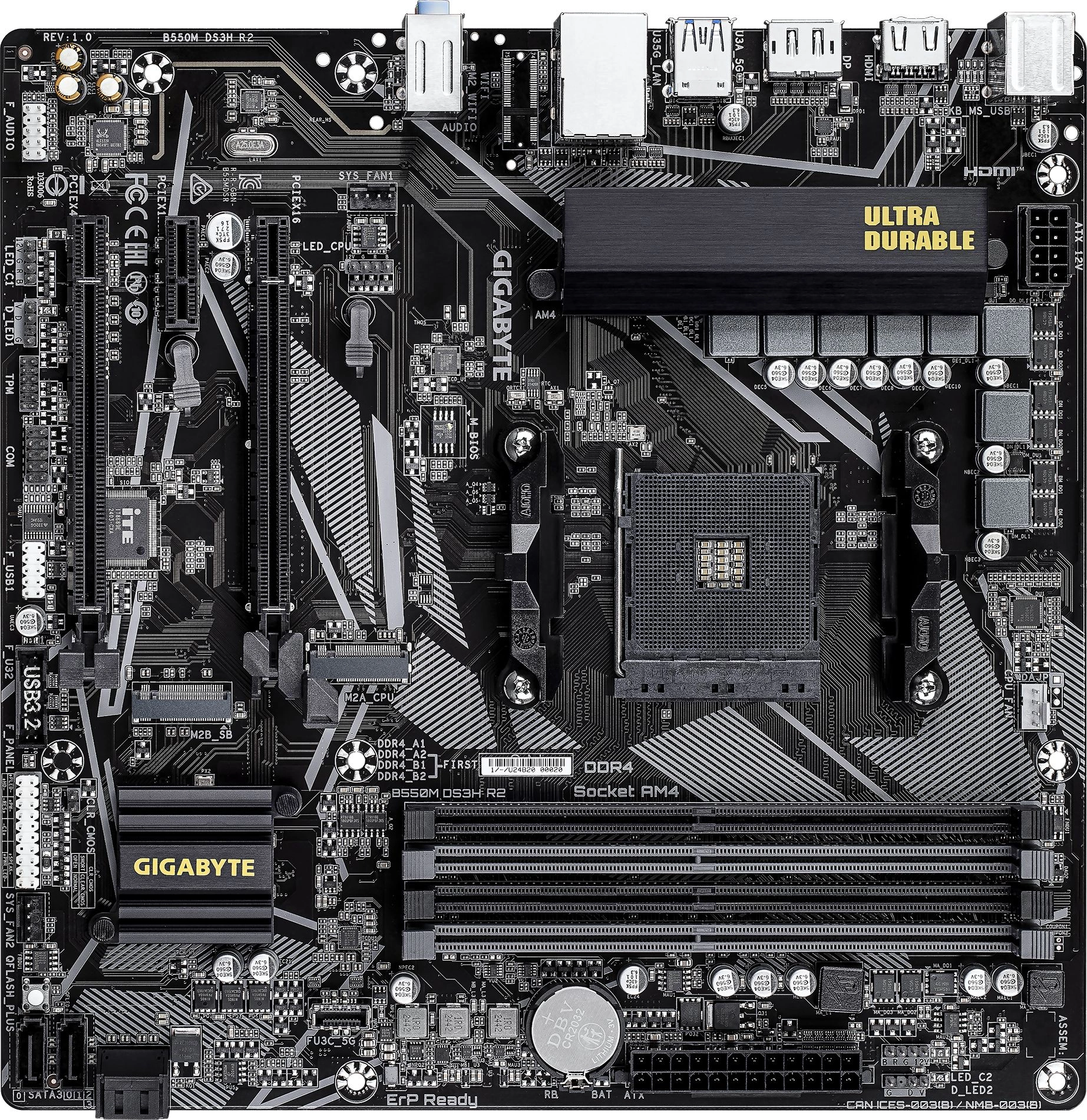 Gigabyte B550M DS3H R2 {AM4 AMD B550 4xDDR4 mATX }