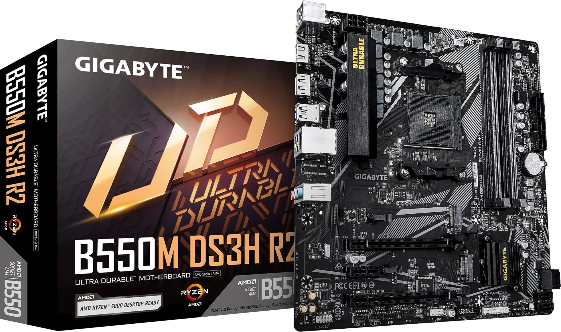 Gigabyte B550M DS3H R2 {AM4 AMD B550 4xDDR4 mATX }