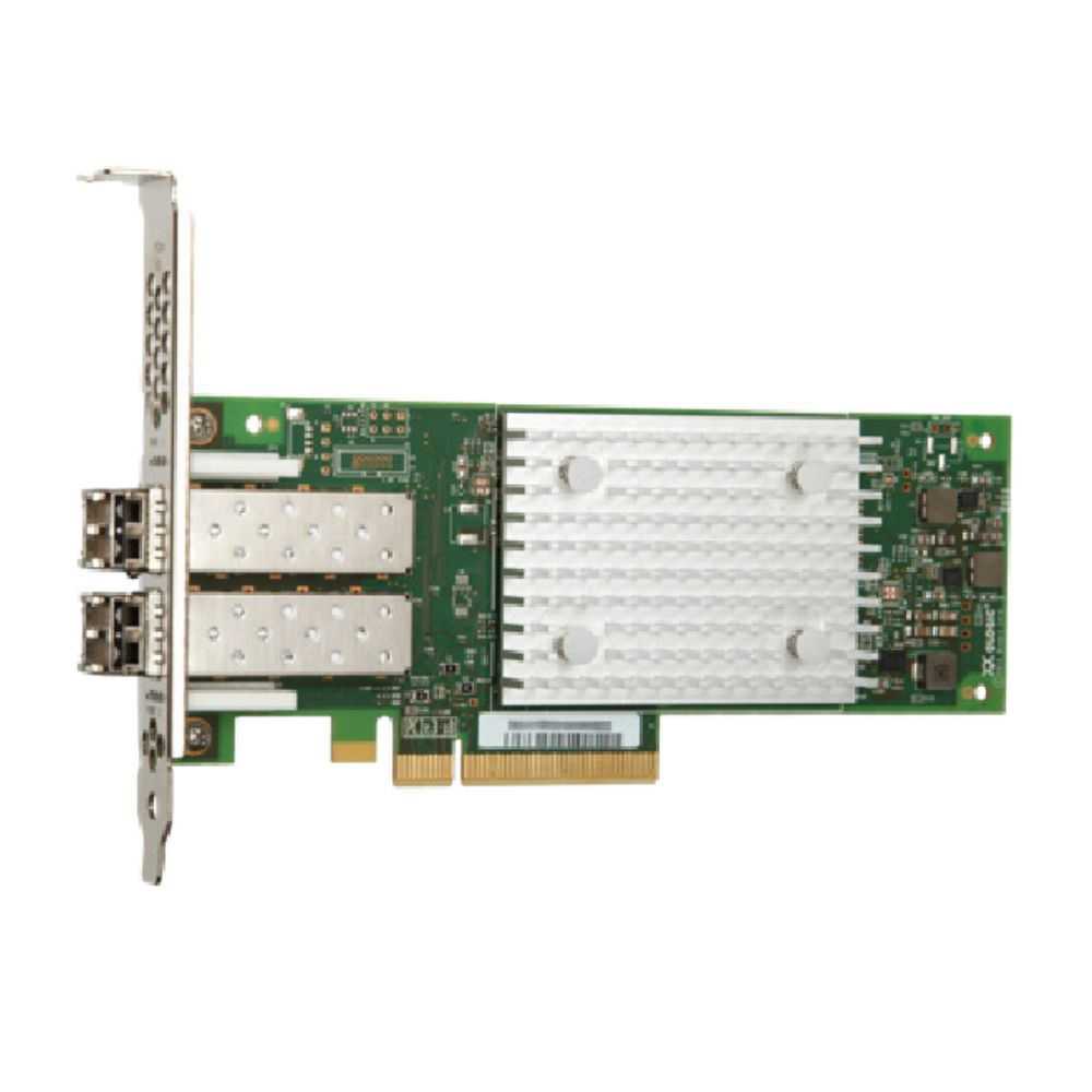 QLogic 32Gb Dual Port FC HBA, PCIe Gen3 x8, SR LC multi-mode optic (QLE2742-SR-CK)