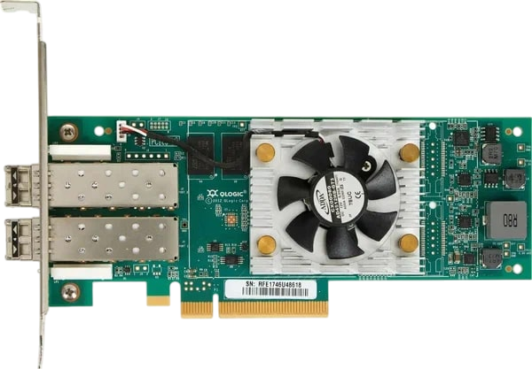 Контроллер Qlogic QLE2672-CK 16Gb Dual Port FC HBA x8 PCIe LC multi-mode optic