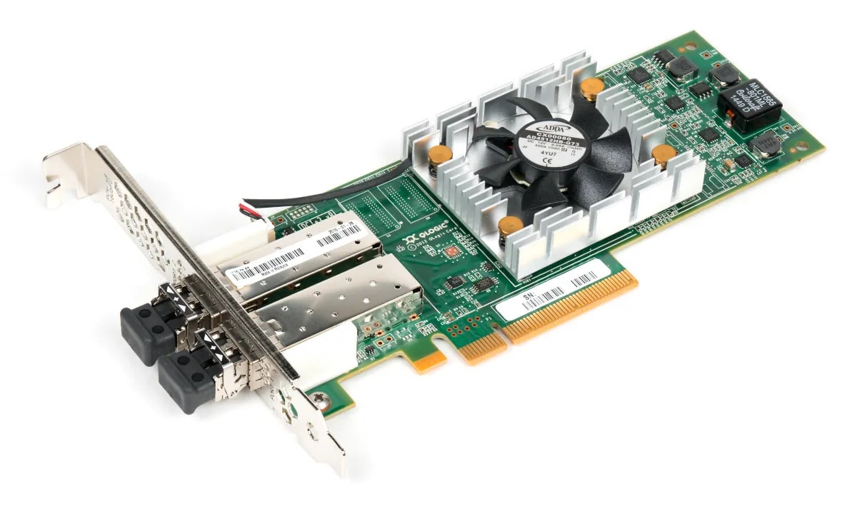 Контроллер Qlogic QLE2672-CK 16Gb Dual Port FC HBA x8 PCIe LC multi-mode optic