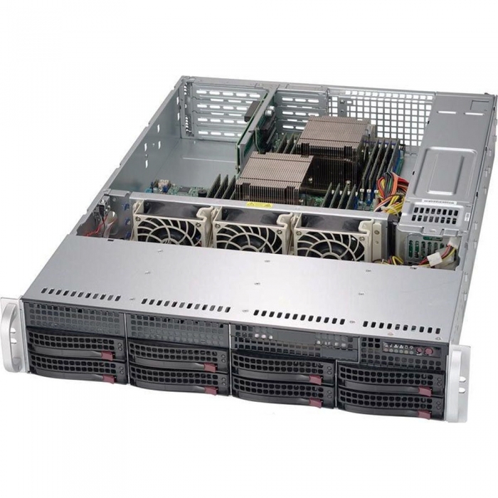 Supermicro CSE-825TQC-R1K03LPB Корпус компьютерный Black 2U SC825TQC SAS3 LP chassis w/ Red. 1000W PWS [CSE-825TQC-R1K03LPB]