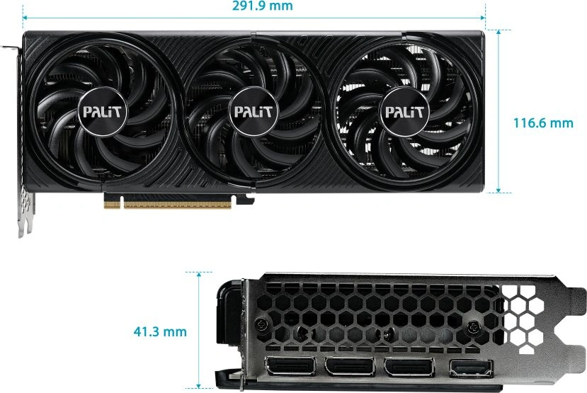 Видеокарта Palit  RTX5070 INFINITY3 OC NVIDIA GeForce RTX 5070 12Gb 192bit GDDR7 2325/28000 HDMIx1 DPx3 HDCP Ret