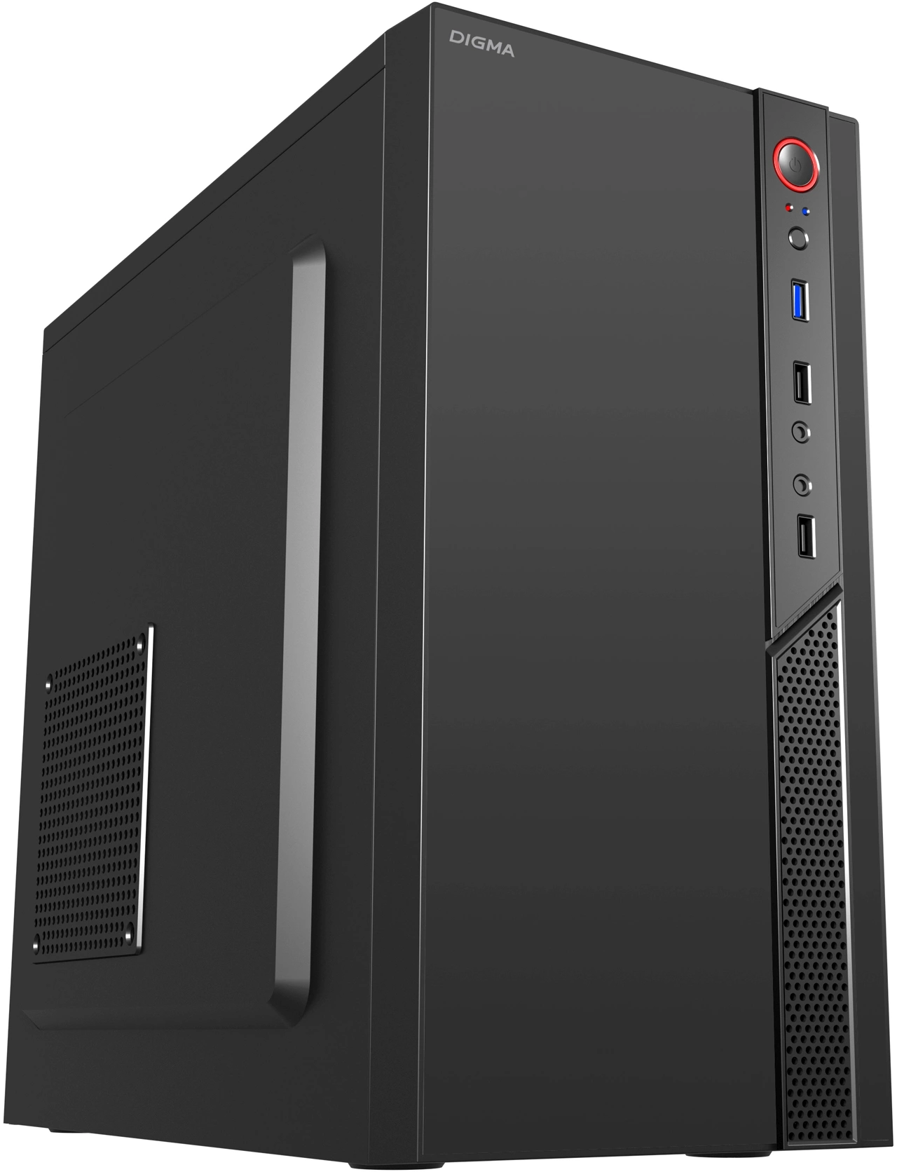 Корпус Digma DCC-MN306 черный без БП mATX 1x80mm 1x92mm 2x120mm 2xUSB2.0 1xUSB3.0 audio Корпус Digma DCC-MN306 черный без БП mATX 1x80mm 1x92mm 2x120mm 2xUSB2.0 1xUSB3.0 audio