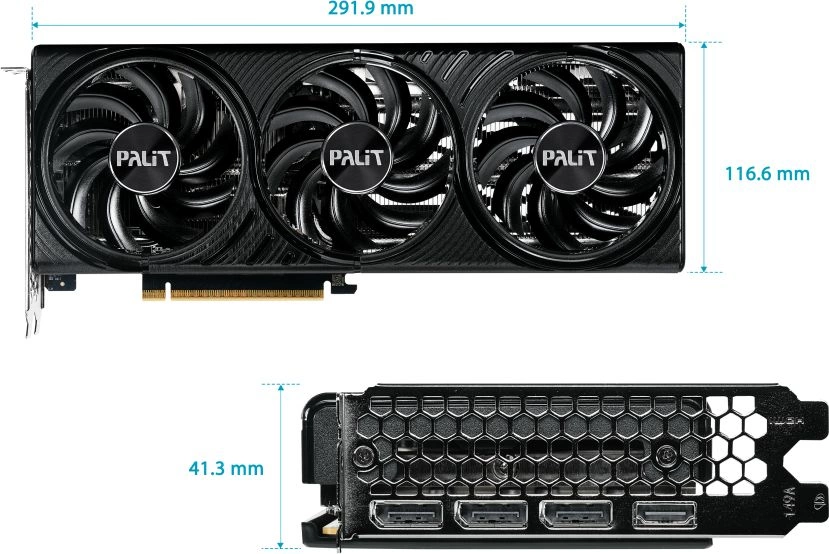 Видеокарта  Palit RTX5060Ti INFINITY 3 NV RTX 5060TI 16Gb 128bit GDDR7 2407/28000/HDMIx1/DP NE7506T019T1-GB2061S