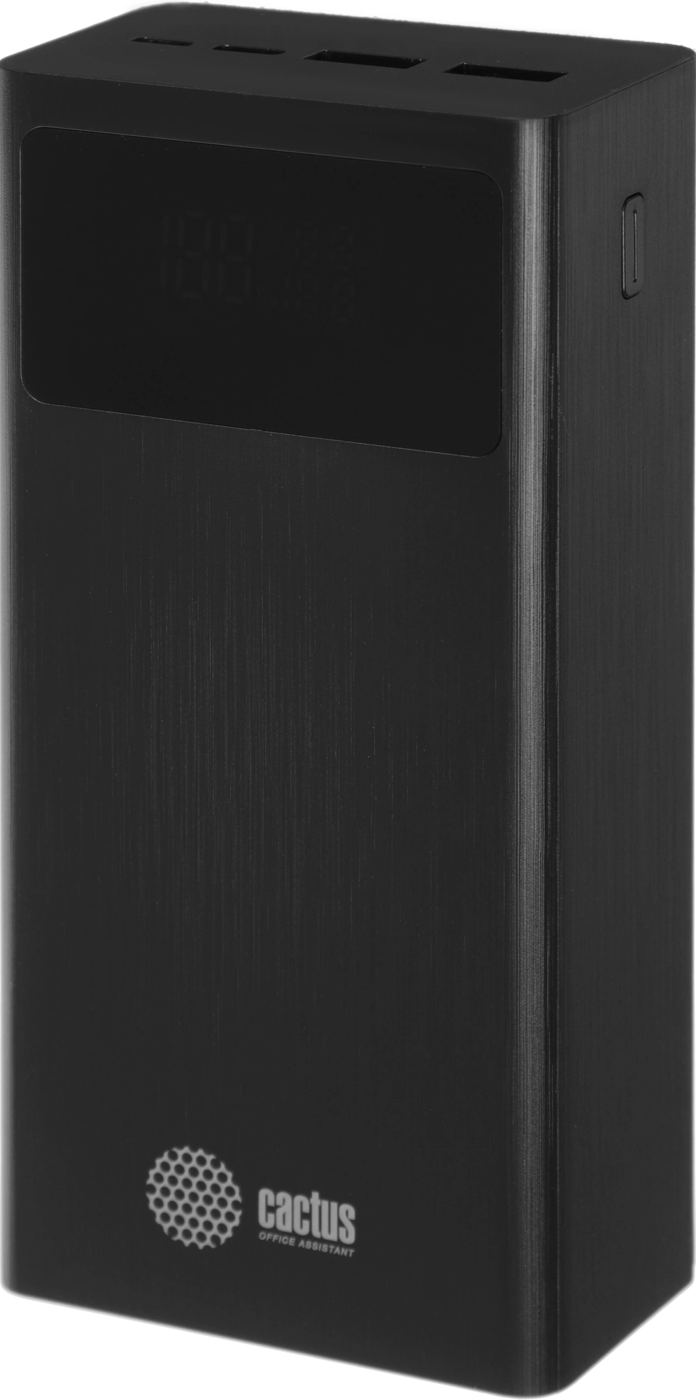 Мобильный аккумулятор Cactus CS-PBFSKA-30000 30000mAh 22.5W 4.5A USB-A/USB-C черный