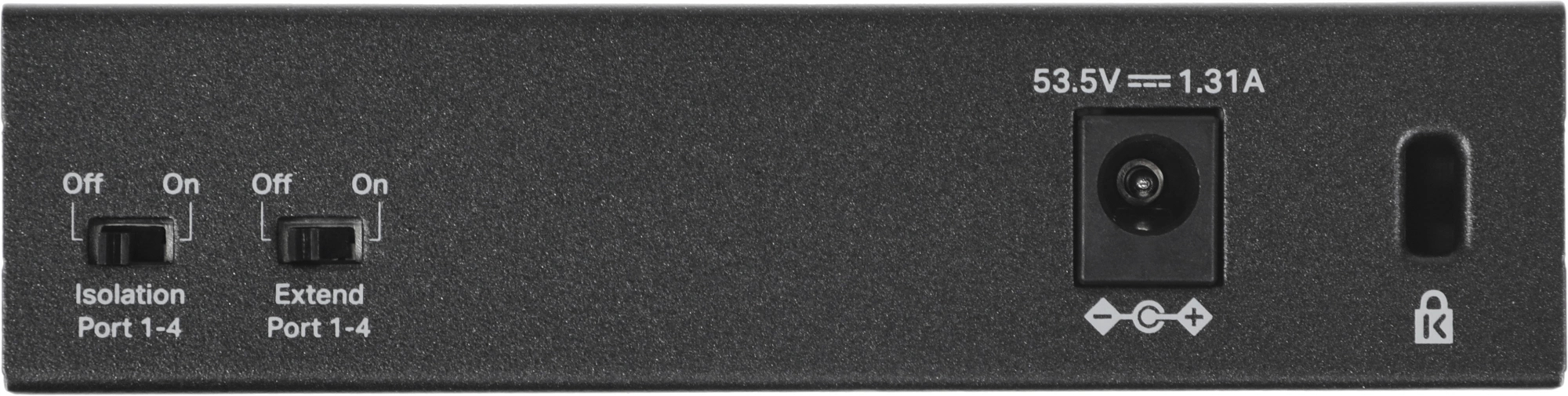 Mercusys MS105GP Настольный коммутатор с 5 гигабитными портами (4 порта PoE+)