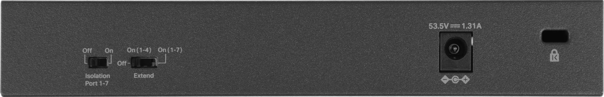 Mercusys MS108GP Настольный коммутатор с 8 гигабитными портами (7 портов PoE+)