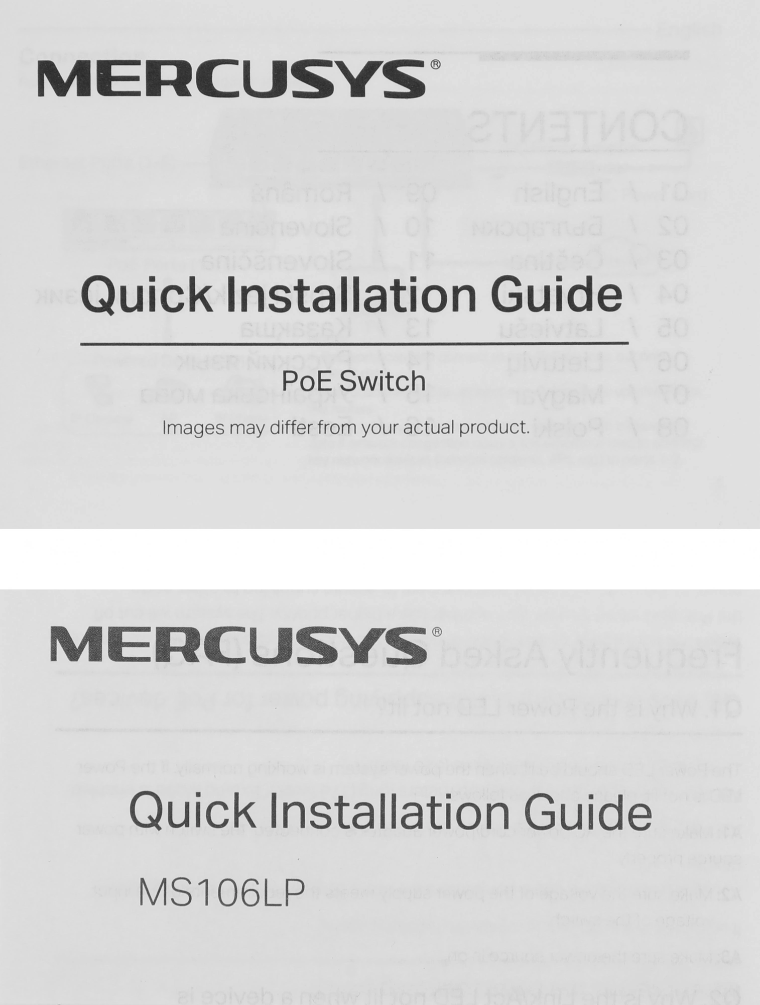 Mercusys MS106LP Настольный коммутатор с 6 портами 10/100 Мбит/с (4 порта PoE+)