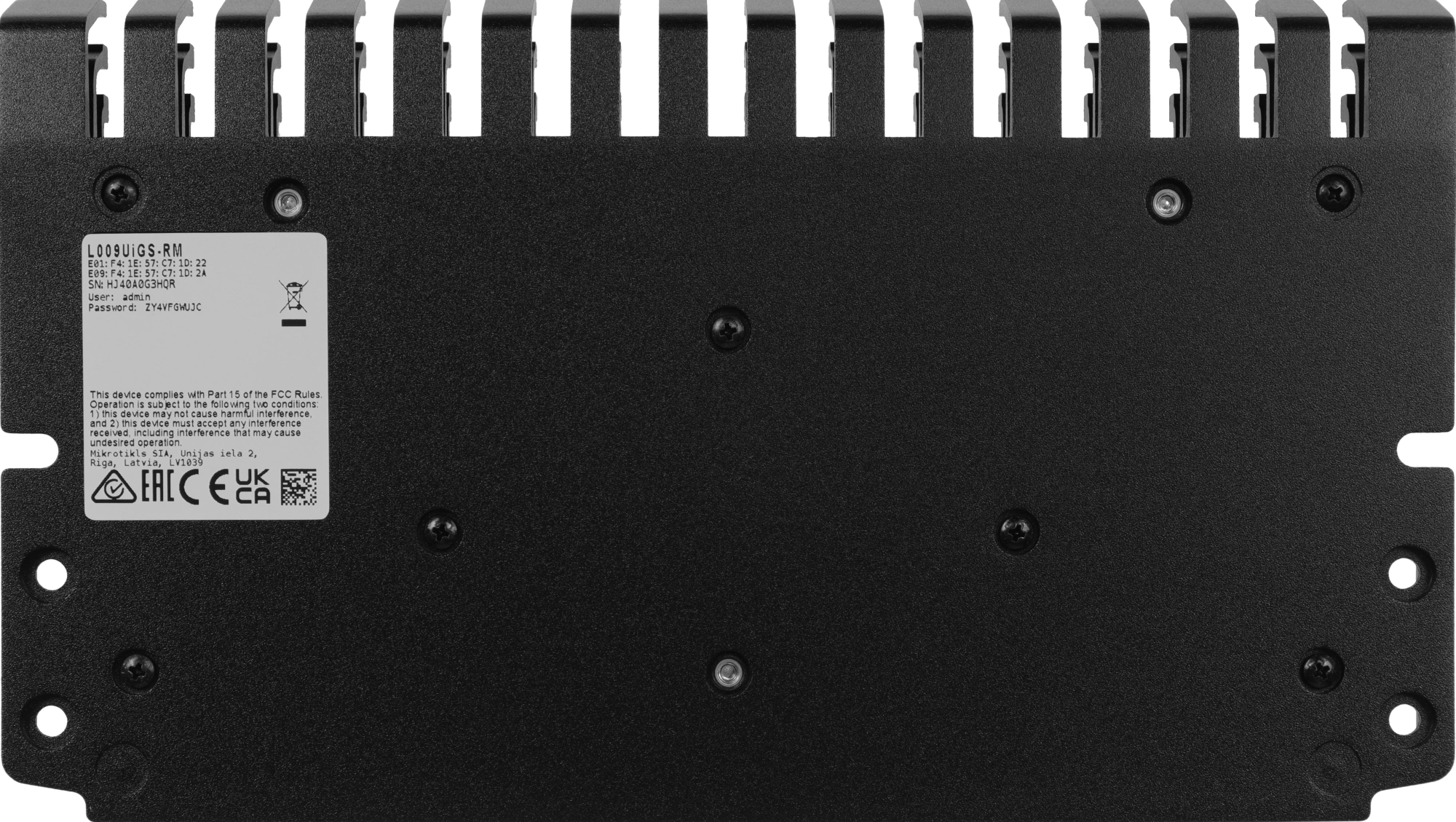 MikroTik L009UiGS-RM Маршрутизатор, 8*1Gbit, 1*SFP 2.5Gbit MikroTik L009UiGS-RM Маршрутизатор, 8*1Gbit, 1*SFP 2.5Gbit