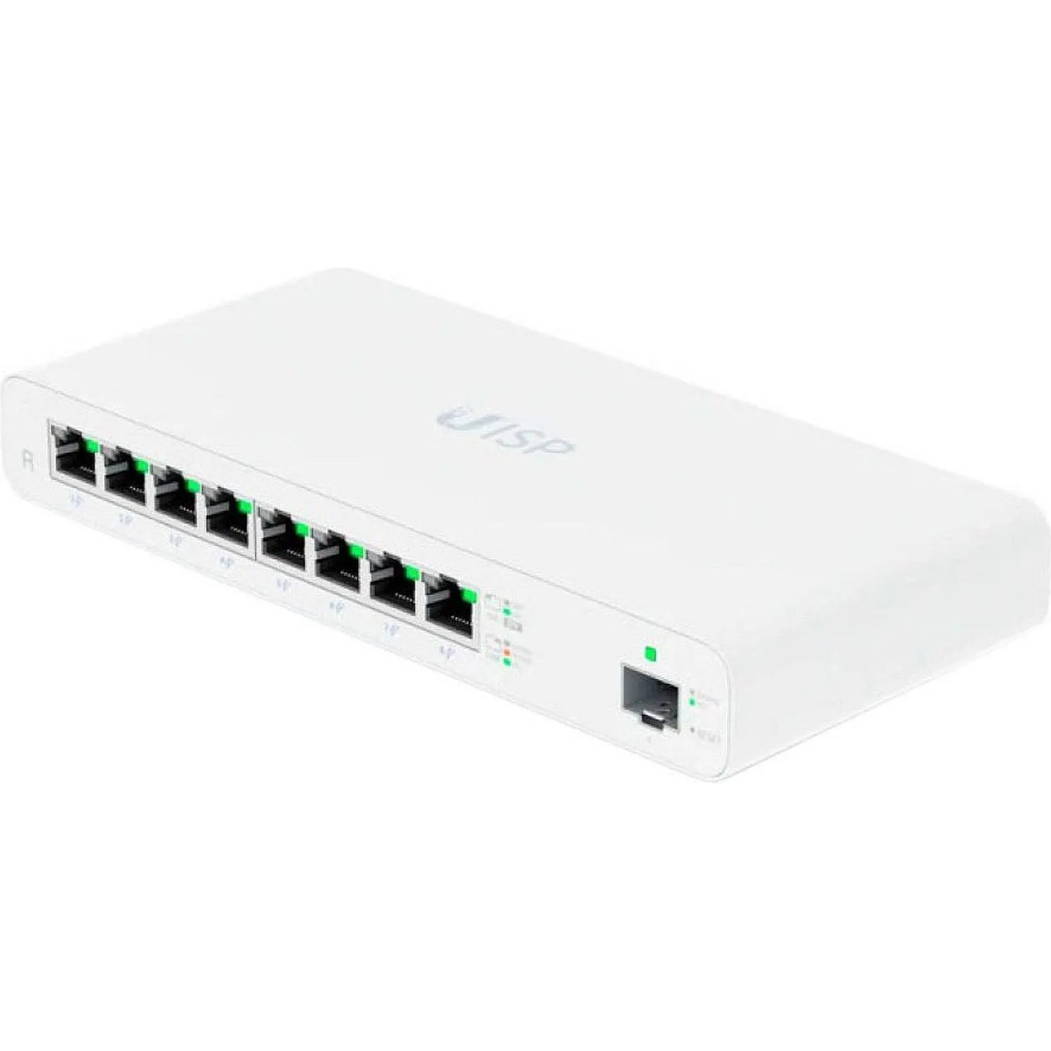 UBIQUITI UISP Router 2 ядра (880 МГц), 8х 1G RJ45, 1х SFP, раздача PoE 110 Вт