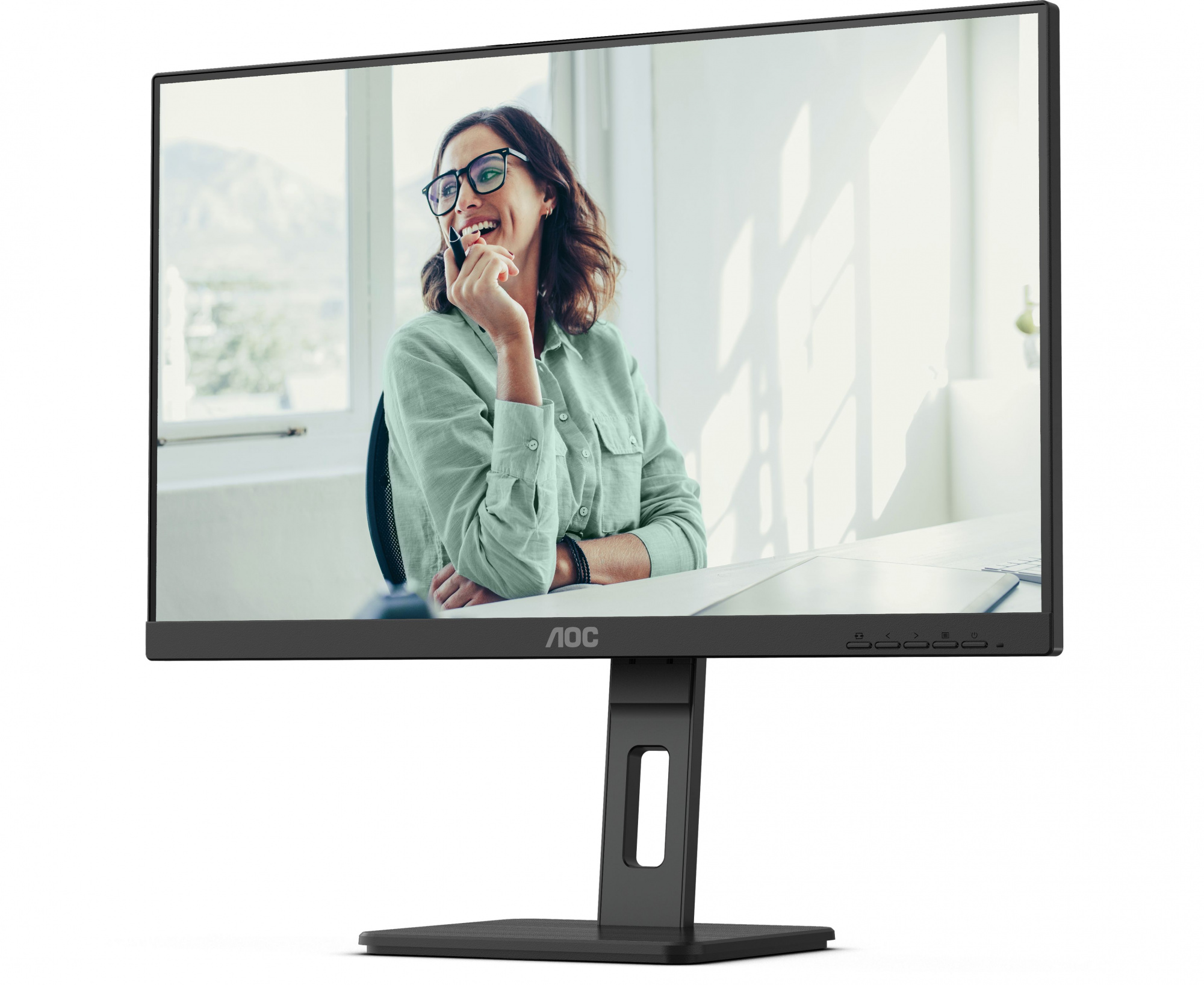 LCD AOC 27" Q27P3CV  Pro черный {IPS 2560x1440 75Hz 4ms 16:9 1000:1 350cd 178/178 2xHDMI1.4 DisplayPort1.2 RJ45 4xUSB3.2 USB-C(65W) M/M HAS Pivot}
