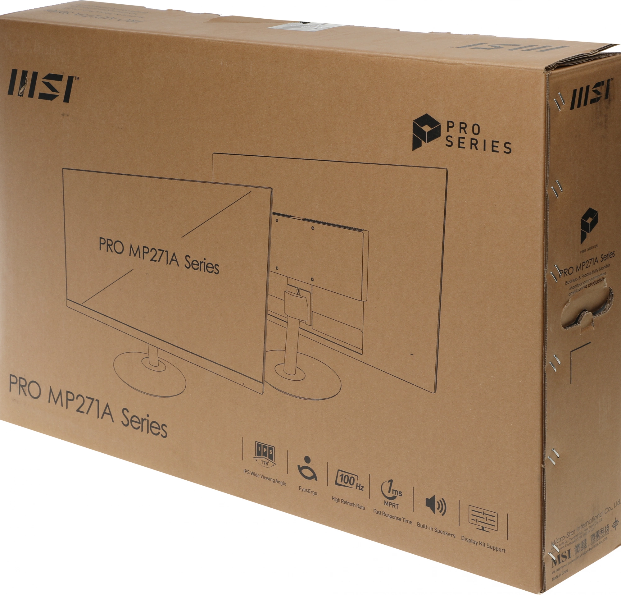 MSI PRO 27" MP271A {IPS 1920x1080 100Hz 1ms 1000:1 300cd 178/178 8bit(6bit+FRC) D-Sub HDMI1.4b DisplayPort1.2a 2x2W Tilt VESA} MSI PRO 27" MP271A {IPS 1920x1080 100Hz 1ms 1000:1 300cd 178/178 8bit(6bit+FRC) D-Sub HDMI1.4b DisplayPort1.2a 2x2W Tilt VESA}