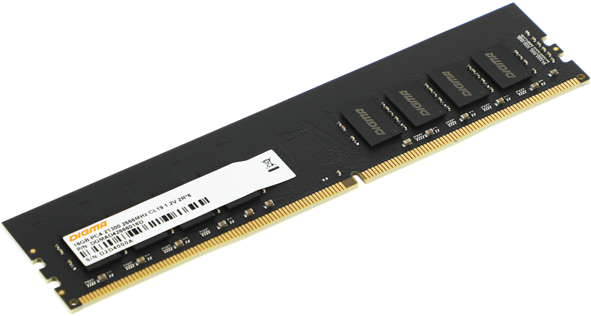 Digma DDR4 DIMM 16GB DGMAD42666016D PC4-25600, 2666MHz