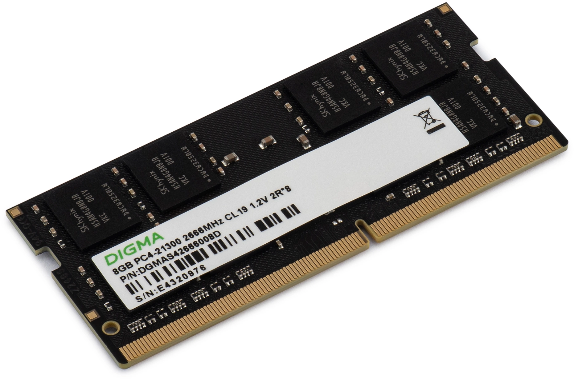 Digma DDR4 SODIMM 8GB DGMAS42666008D PC4-21300, 2666MHz