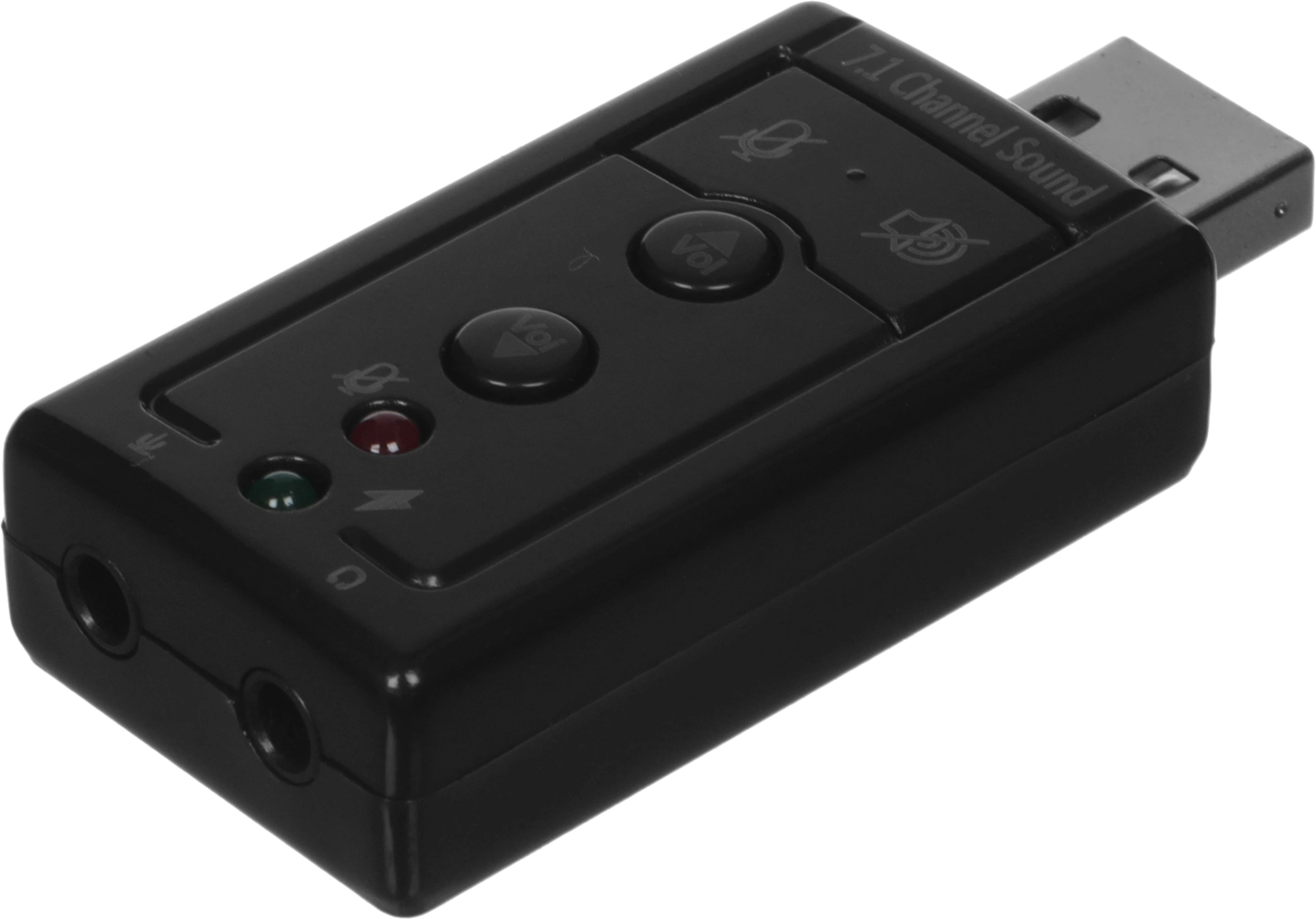 C-media ASIA USB 8C V &amp; V Звуковая карта USB TRUA71 (C-Media CM108) 2.0 channel out 44-48KHz volume control (7.1 virtual channel) RTL [849412 USB CM108 7.1 virtual]