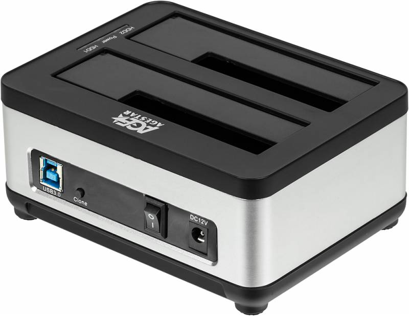 ***AgeStar 3UBT8 Док-станция для HDD AgeStar 3UBT8 SATA III пластик/алюминий серебристый 2.5&quot;/3.5&quot;