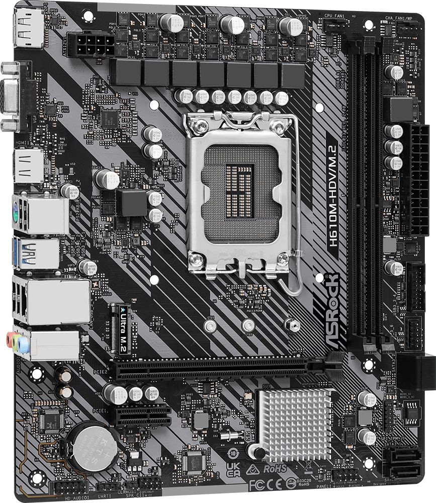 ASROCK H610M-HDV/M.2 R2.0, LGA 1700, Intel H610, mATX, Ret