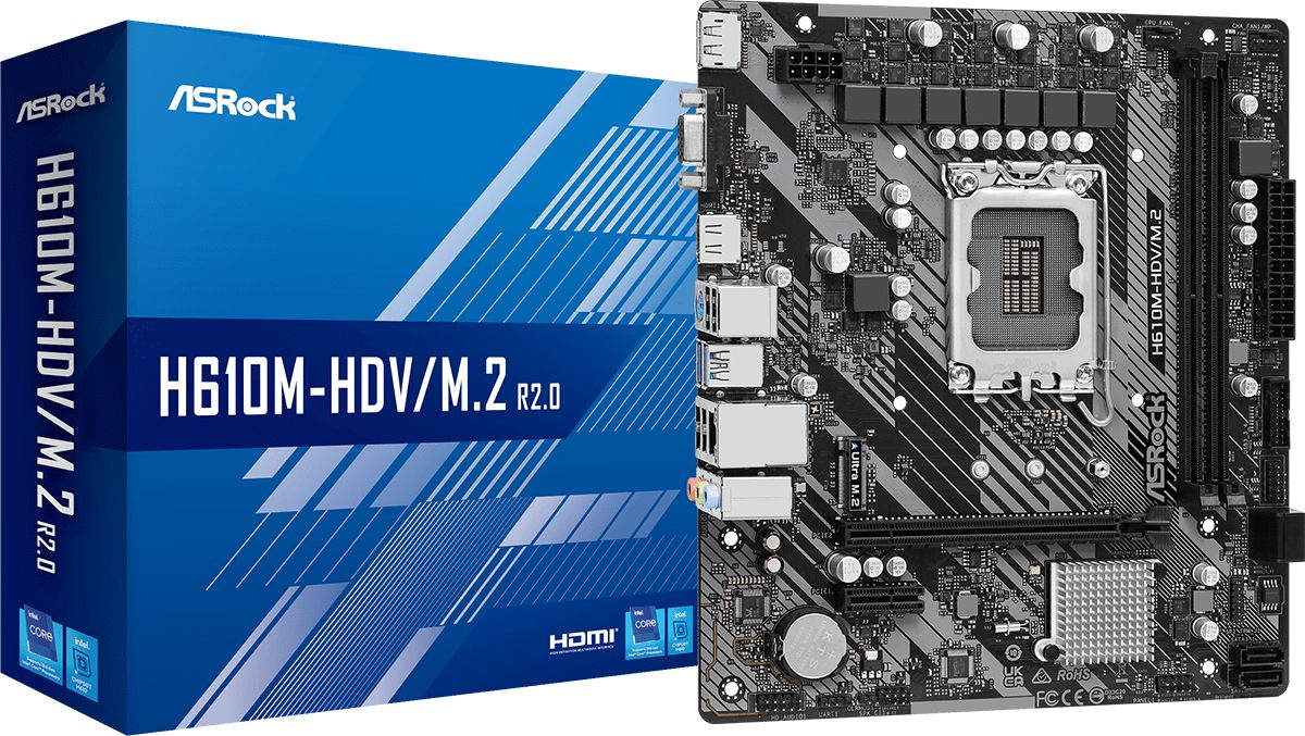 ASROCK H610M-HDV/M.2 R2.0, LGA 1700, Intel H610, mATX, Ret