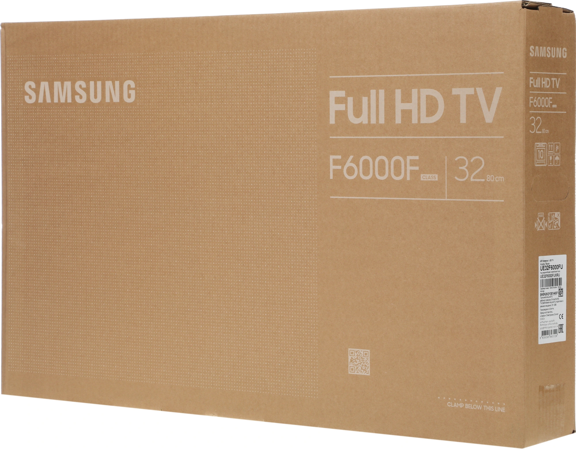 Samsung 32" UE32F6000FUXRU черный {FULL HD 60Hz DVB-T2 DVB-C DVB-S2 3D USB WiFi Smart TV}