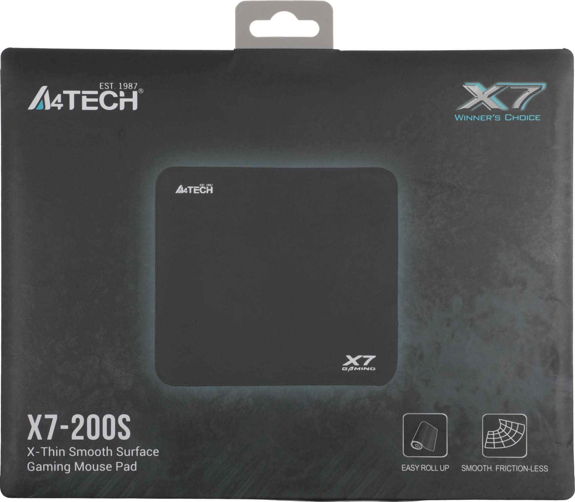 Коврик для мыши A4Tech X7 Pad X7-200S Мини черный 250x200x2мм