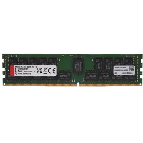 Kingston 32GB 3200MT/s DDR4 ECC Reg CL22 DIMM 2Rx4 Micron R Rambus KSM32RD4/32MRR