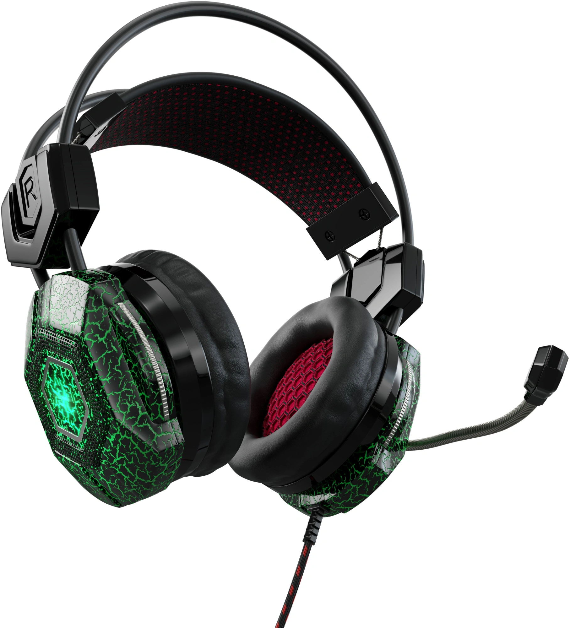 Oklick HS-L500G TOXIC черный 2.2м мониторные оголовье (472656) Oklick HS-L500G TOXIC черный 2.2м мониторные оголовье (472656)