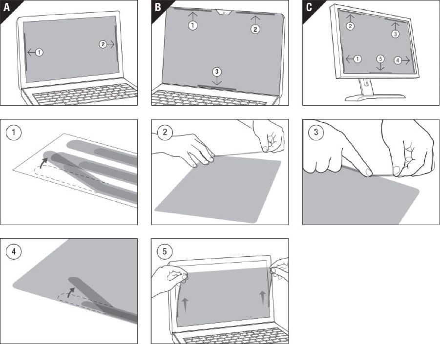 Экран защиты информации 3M PF270W9B для монитора 27", 16:9, черный [7000031980]