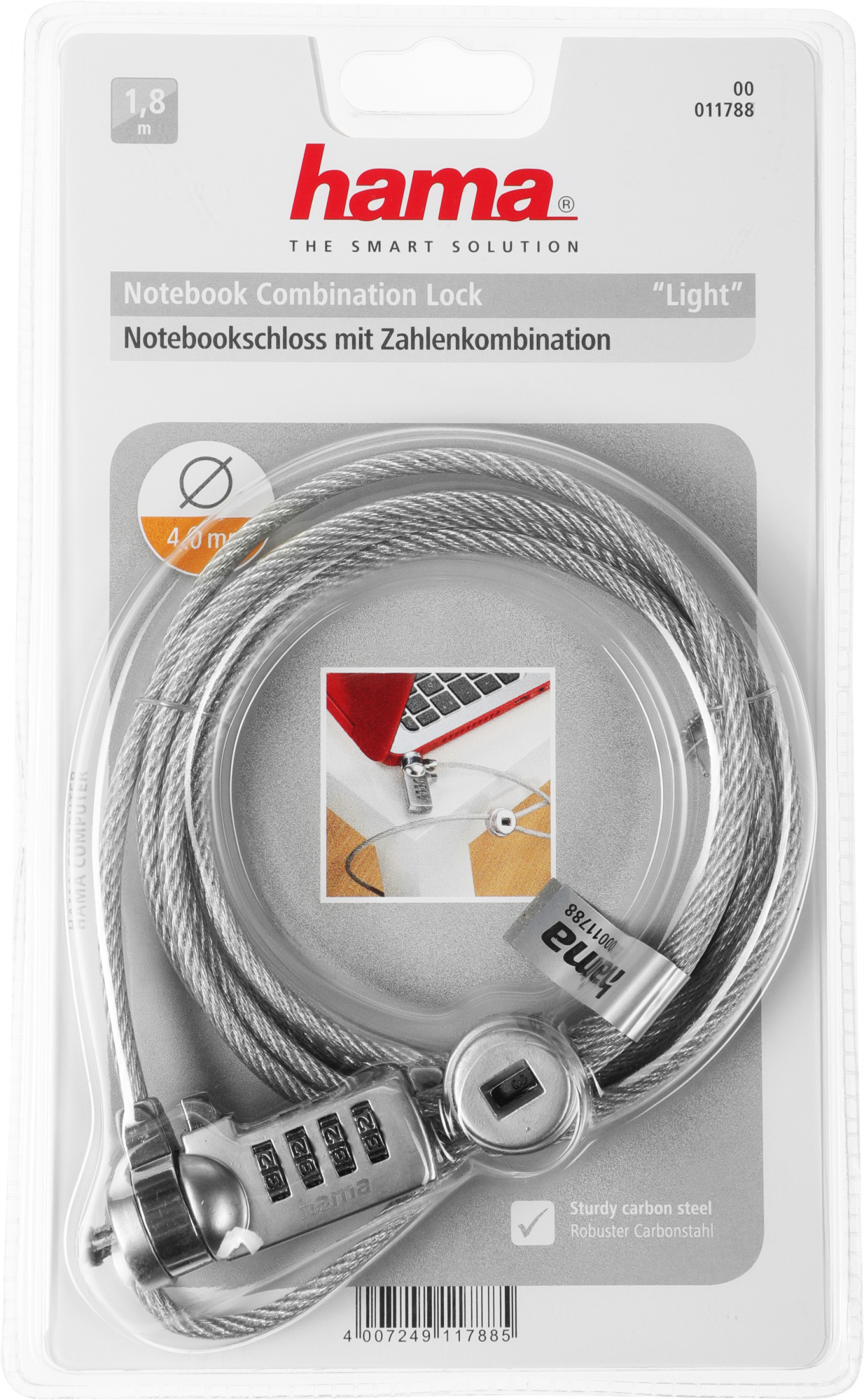 Hama NBLightDigit Замок для ноутбука (00011788)