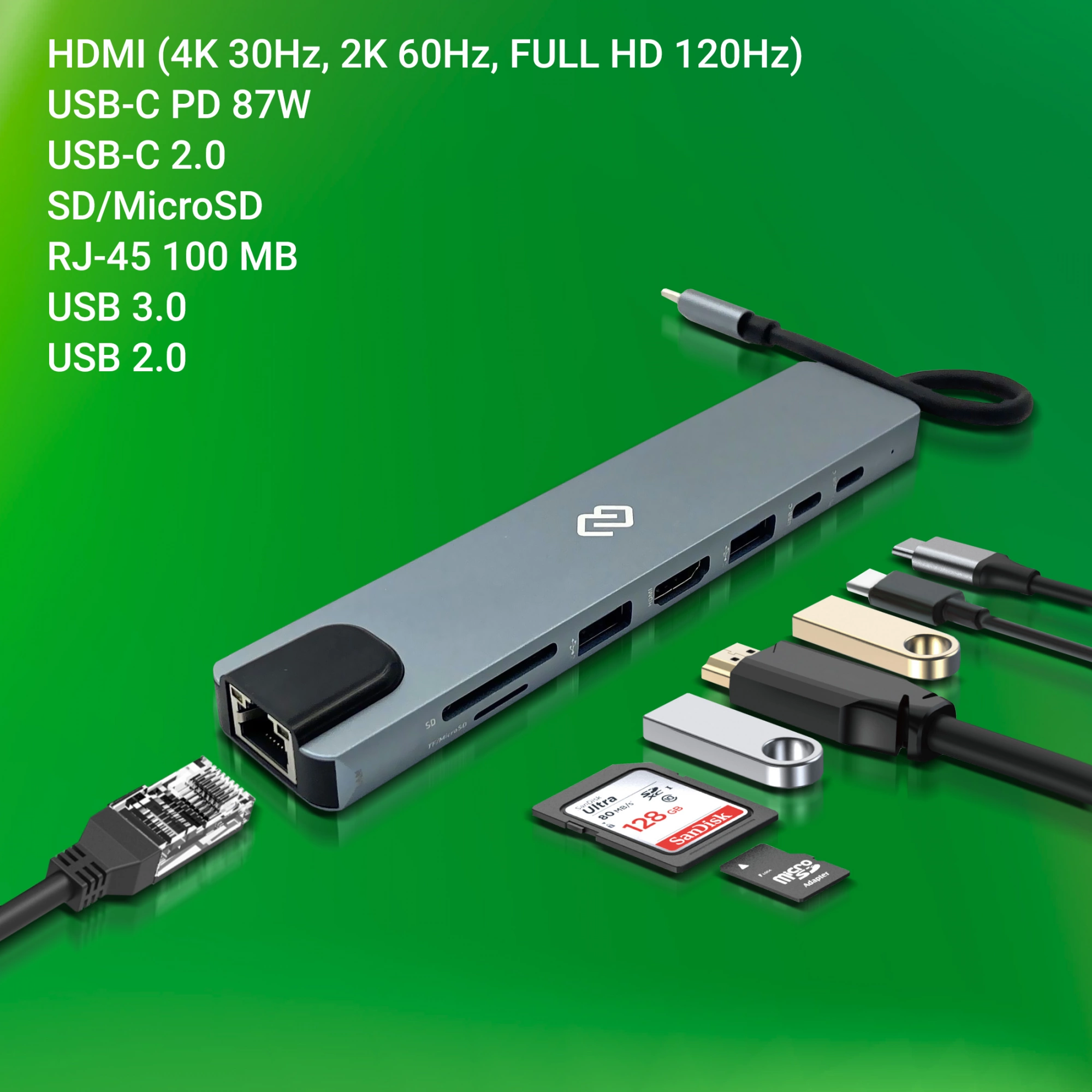 Стыковочная станция Digma DS-951,  серый