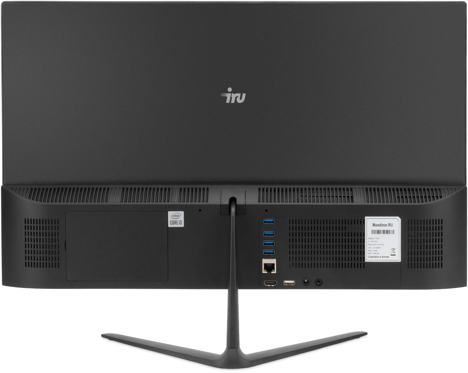 iRU P233 [1971916] black 23.8&quot; {FHD i3-1005G1/8Gb/256Gb SSD/CR/W11Pro}