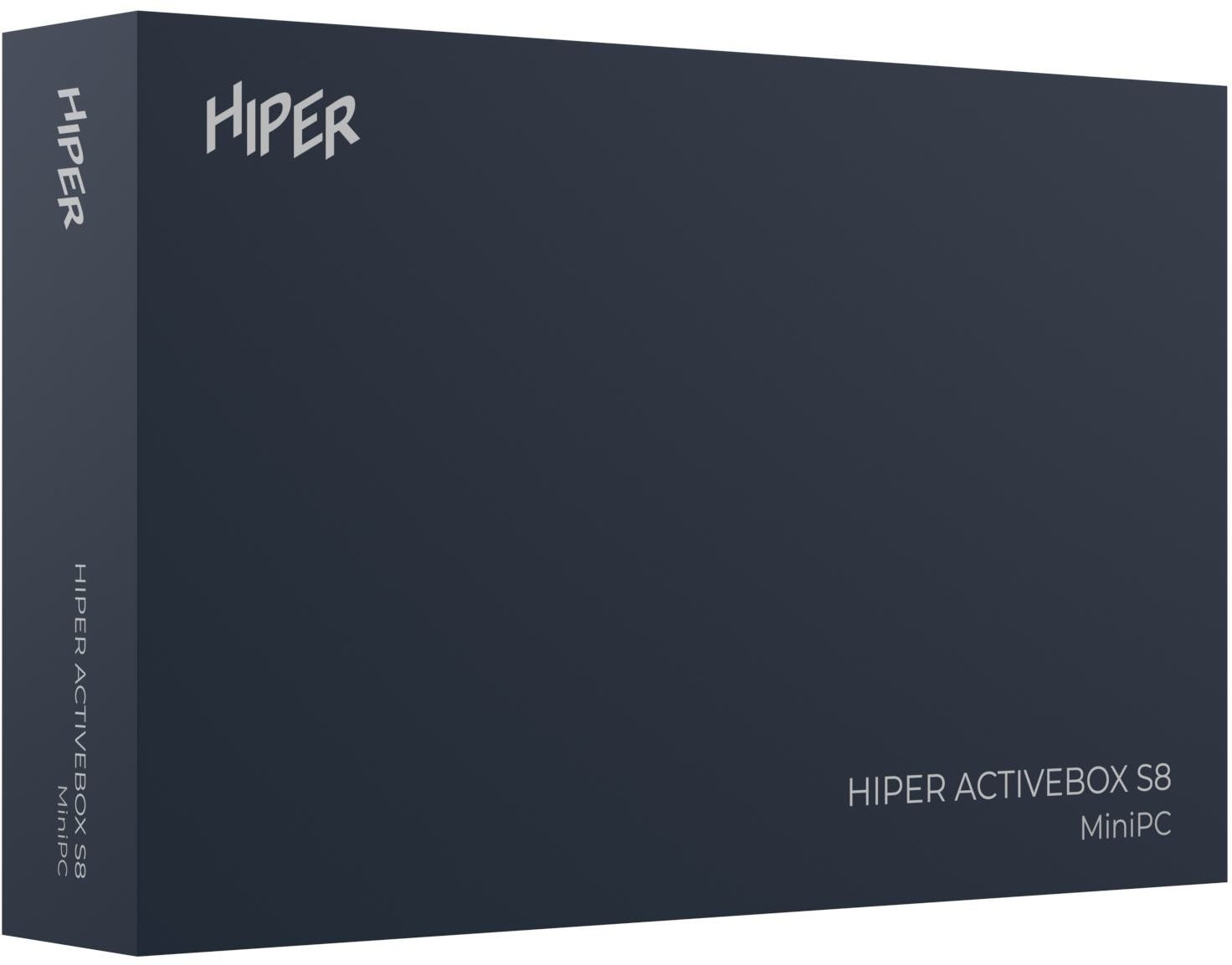 Hiper I3105R8S2NSB Nettop Hiper AS8 i3 10105/8Gb/SSD256Gb UHDG 630/noOS/black