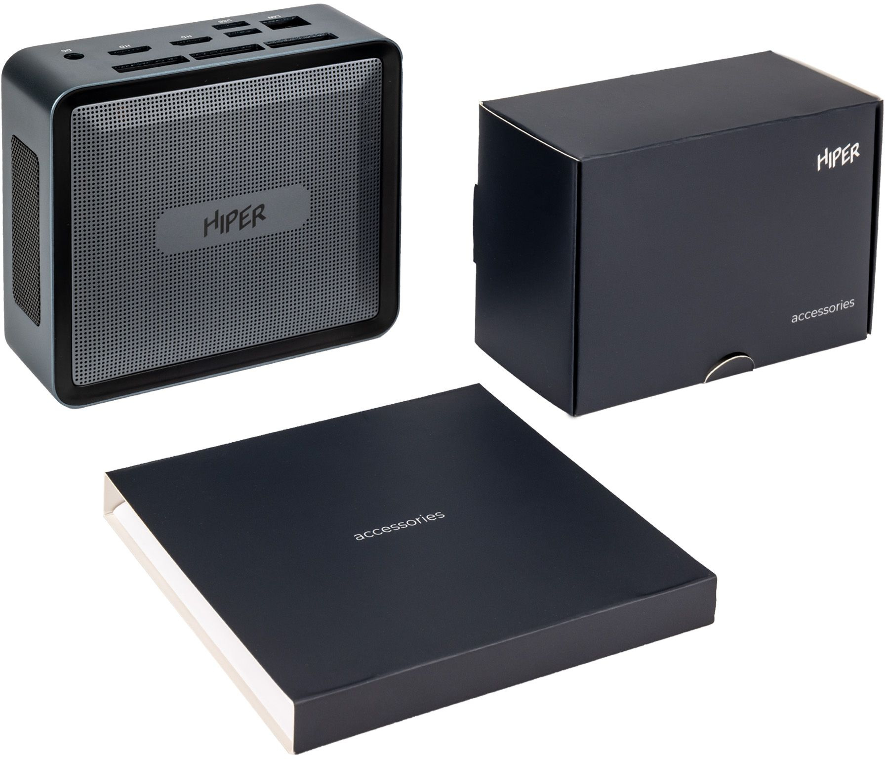 Hiper I5124R8N2NSG Nettop Hiper ED20 i5 12400P/8Gb/SSD256Gb Iris Xe/noOS/black