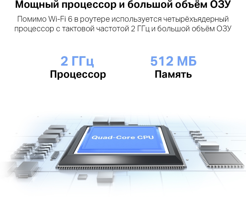 Роутер беспроводной TP-Link ARCHER AX80(RU) AX6000 100/1000/2500BASE-T черный