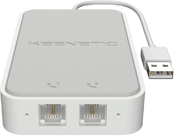 Keenetic Linear (KN-3110) USB-адаптер для двух аналоговых телефонов