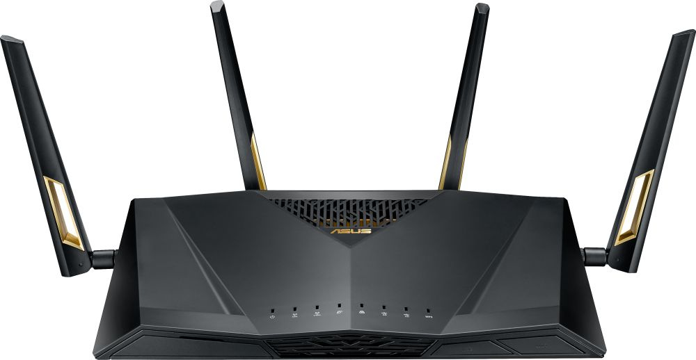 ASUS RT-AX88U Двухдиапазонный маршрутизатор стандарта Wi-Fi 802.11ax (AX6000) с технологиями MU-MIMO и OFDMA, информационной защитой AiProtection на базе технологий Trend Micro