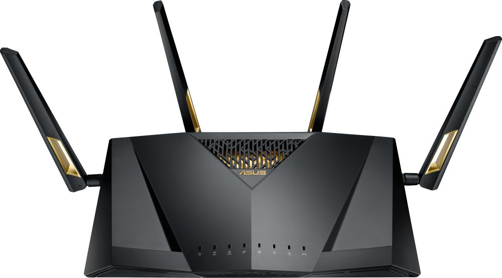 ASUS RT-AX88U Двухдиапазонный маршрутизатор стандарта Wi-Fi 802.11ax (AX6000) с технологиями MU-MIMO и OFDMA, информационной защитой AiProtection на базе технологий Trend Micro