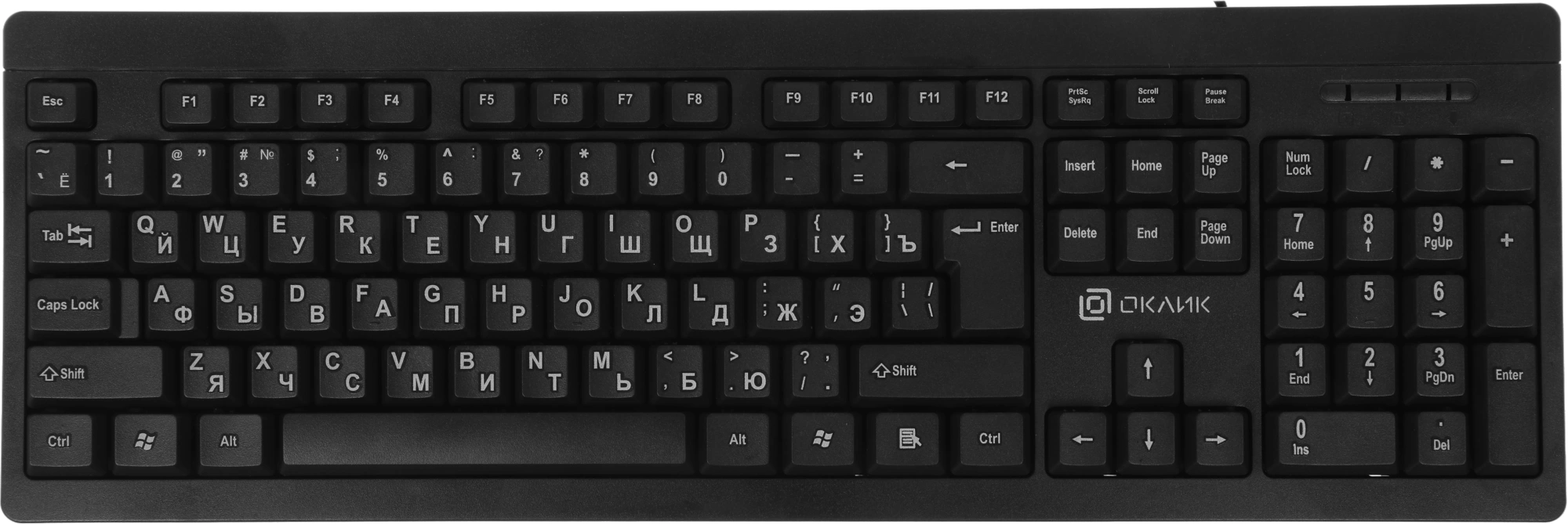 Клавиатура Oklick 95M черный USB [1788106]