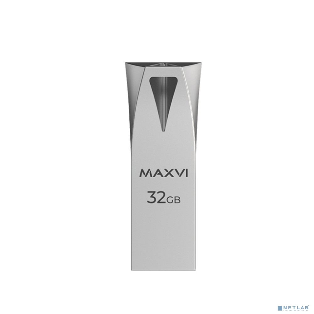 Maxvi USB Drive 32GB MK2 metallic silver, монолит, металл, USB 2.0 Maxvi USB Drive 32GB MK2 metallic silver, монолит, металл, USB 2.0