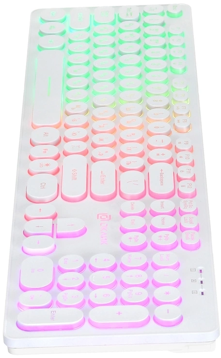 Oklick 420MRL white USB slim Multimedia LED [1091227]