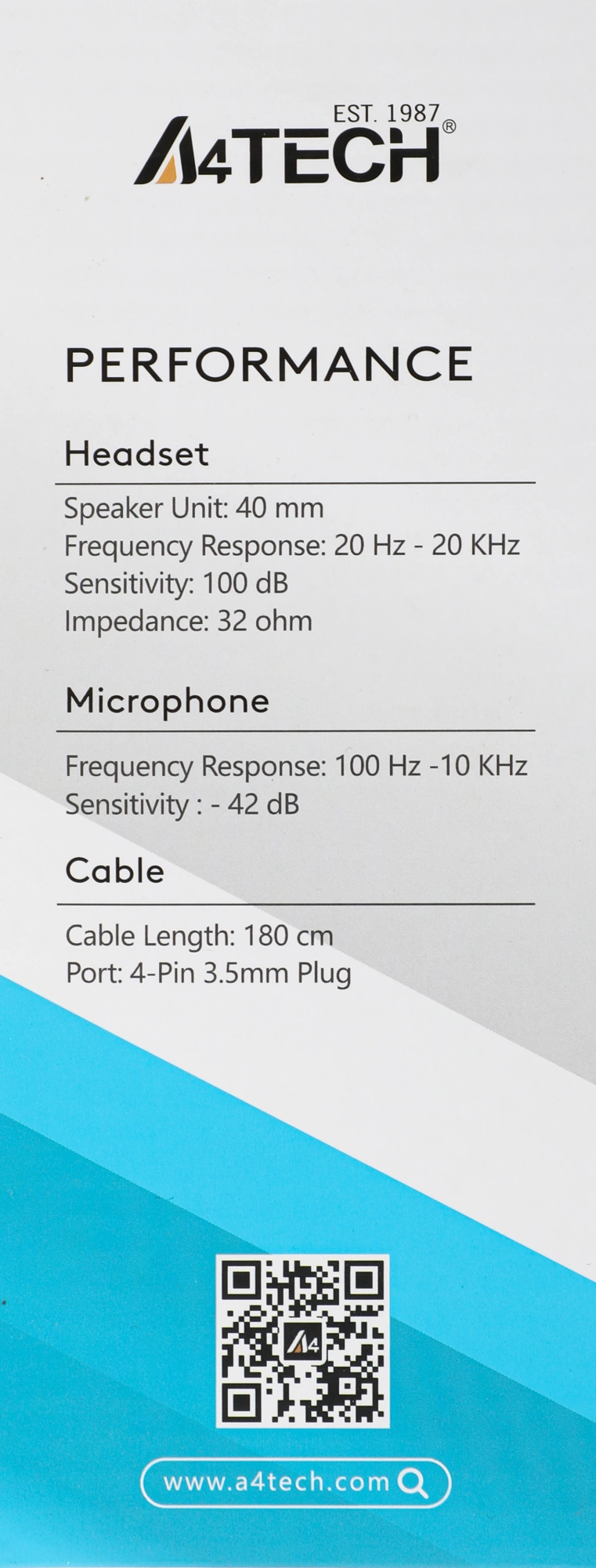 A4TECH FH100I (STONE BLACK)