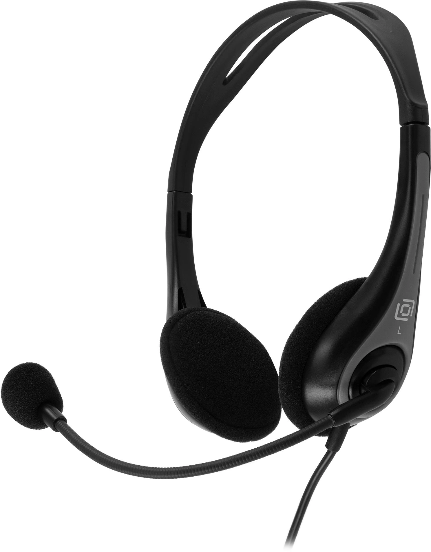 Oklick Наушники с микрофоном Оклик HS-M300 черный/серый накладные (1876323)