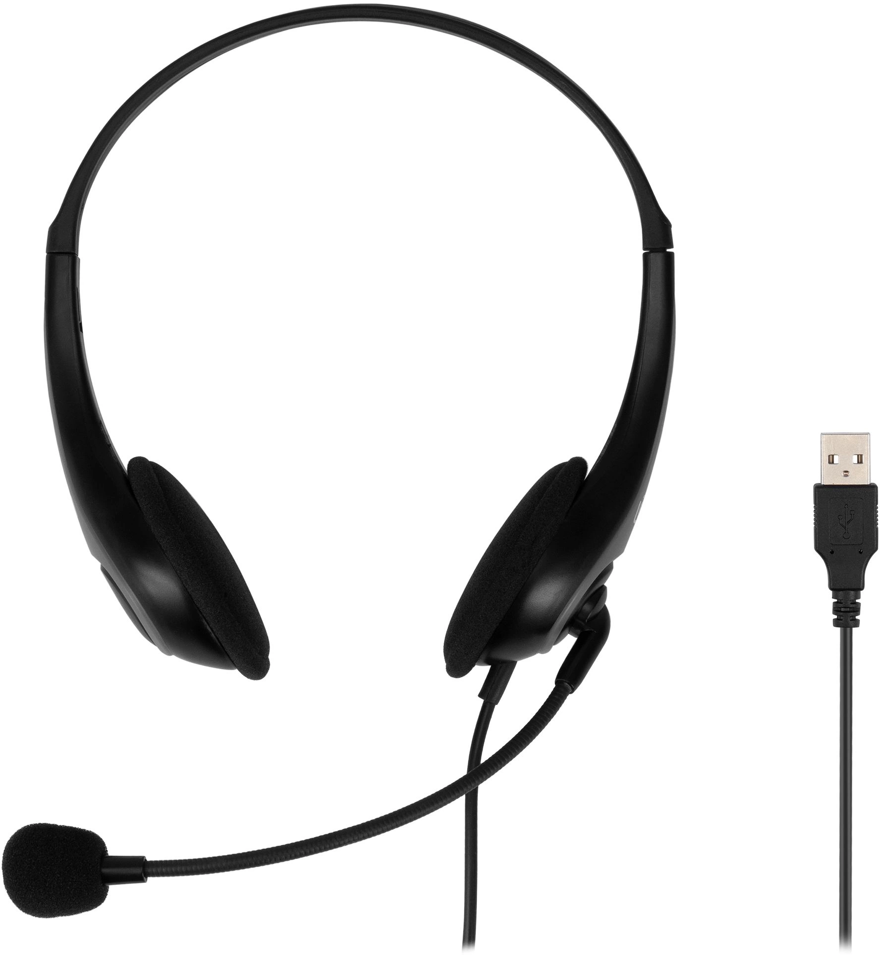 Oklick Наушники с микрофоном Оклик HS-M300 черный/серый накладные (1876323)