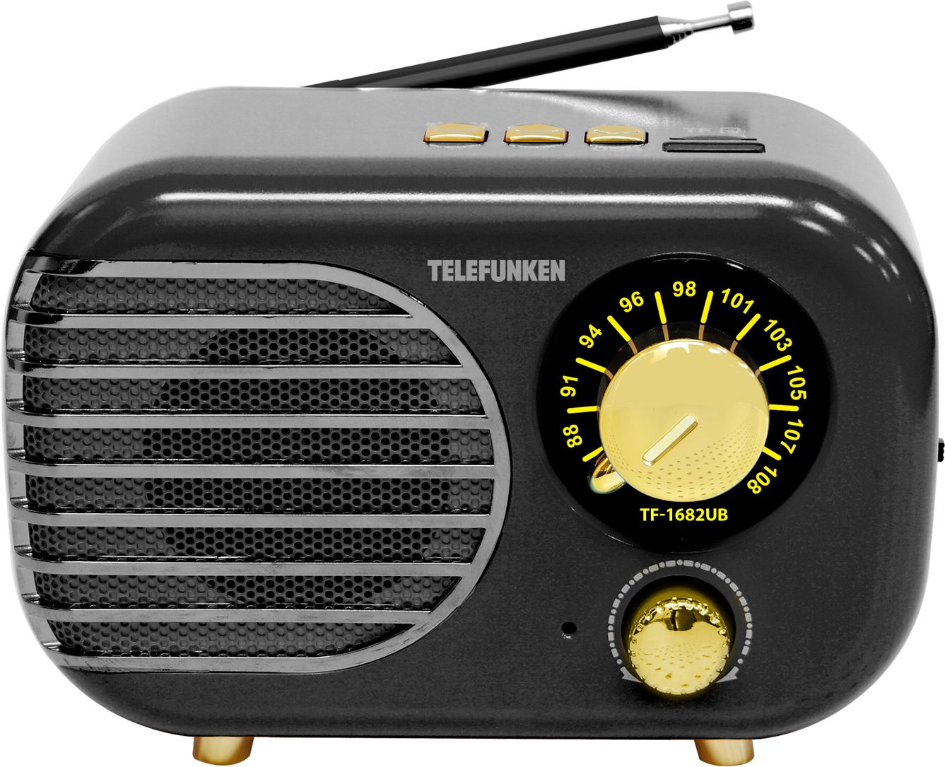 TELEFUNKEN TF-1682B(ЧЕРНЫЙ С ЗОЛОТЫМ)