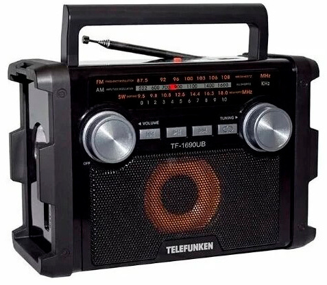 TELEFUNKEN TF-1690UB(ЧЕРНЫЙ С СЕРЫМ) TELEFUNKEN TF-1690UB(ЧЕРНЫЙ С СЕРЫМ)