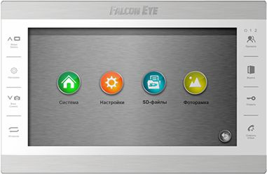 Falcon Eye Atlas Plus HD White. HD Видеодомофон c поддержкой 1080P: дисплей 10&quot; TFT