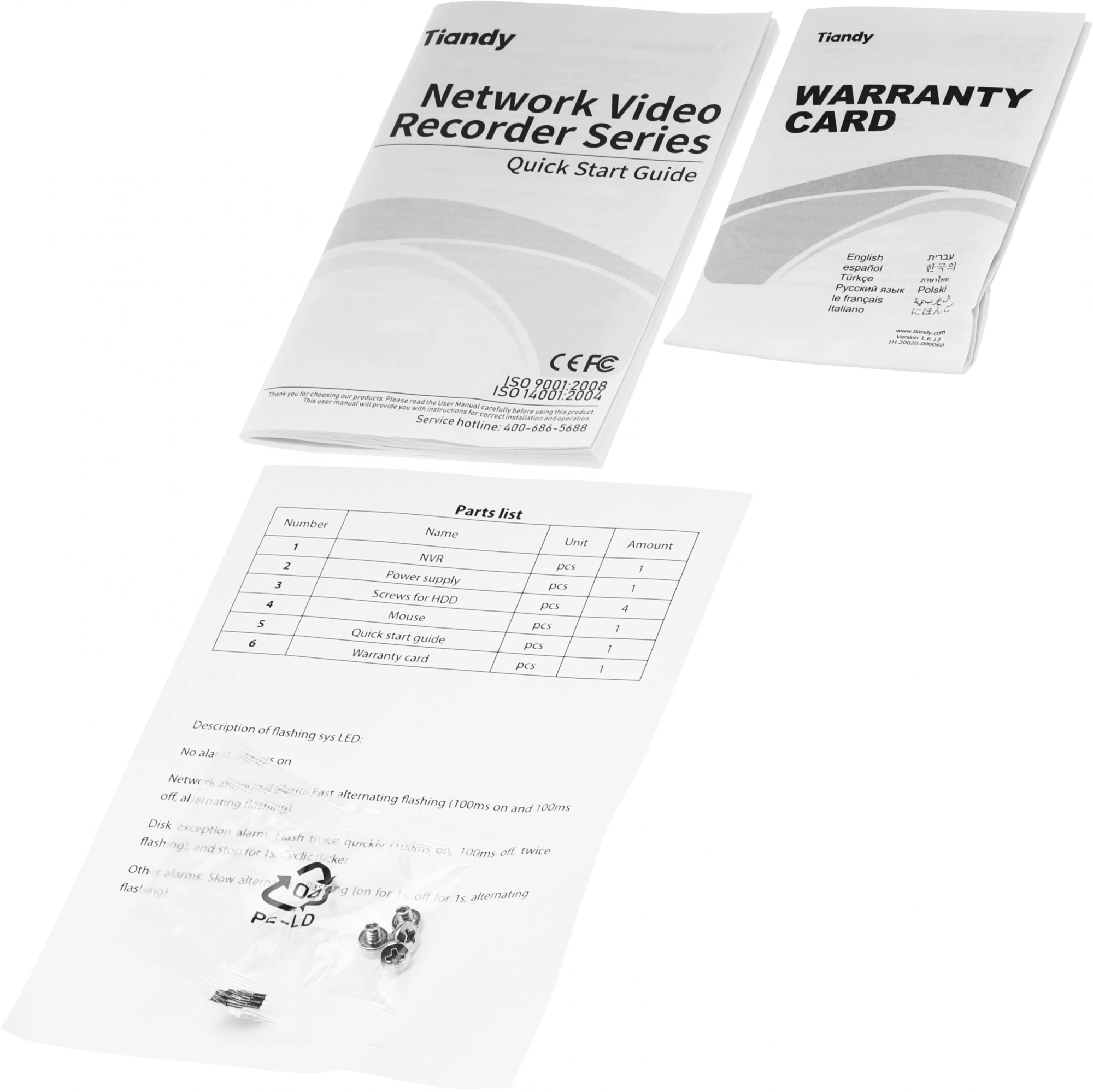 Tiandy TC-R3105 I/B/L/Eu/V1.1 Видеорегистратор наблюдения Tiandy TC-R3105 I/B/L/Eu/V1.1 Видеорегистратор наблюдения
