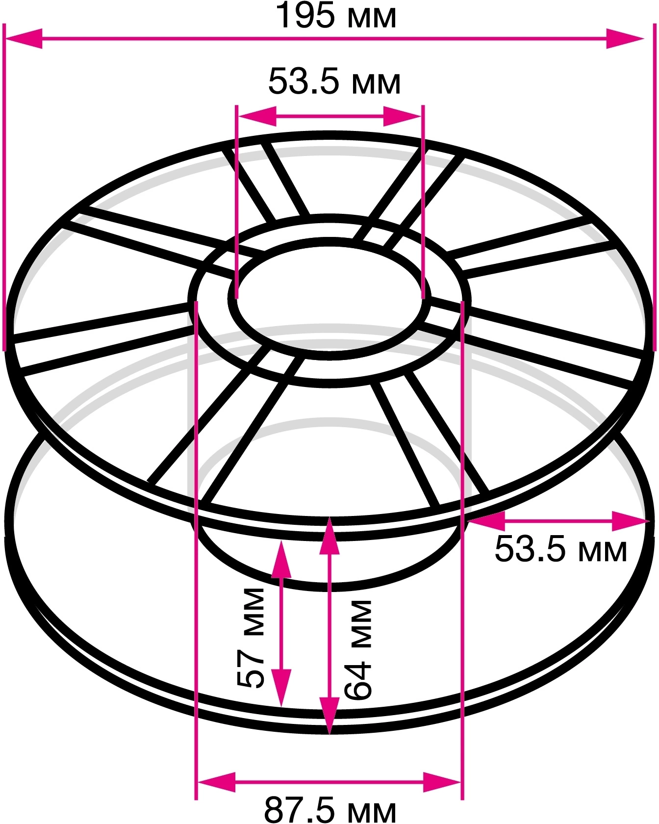 Пластик для принтера 3D Cactus CS-3D-ABS-1KG-L-MG ABS LUMINOUS d1.75мм 1кг 1цв.